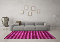 Machine Washable Abstract Pink Modern Rug, wshabs5423pnk