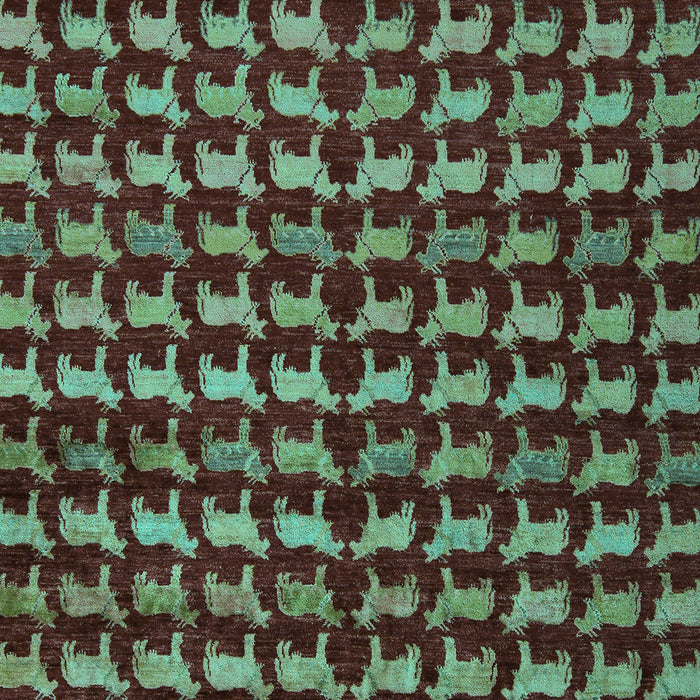 Machine Washable Abstract Turquoise Modern Area Rugs, wshabs5423turq