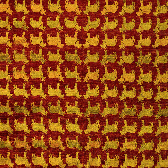 Abstract Yellow Modern Rug, abs5423yw