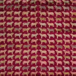 Square Abstract Red Modern Rug, abs5423
