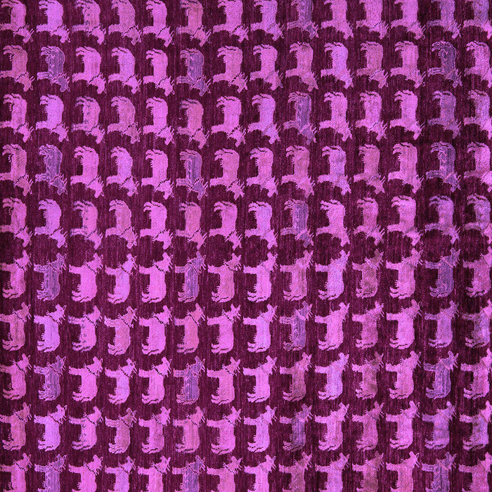 Square Machine Washable Abstract Purple Modern Area Rugs, wshabs5423pur