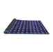 Sideview of Abstract Blue Modern Rug, abs5423blu