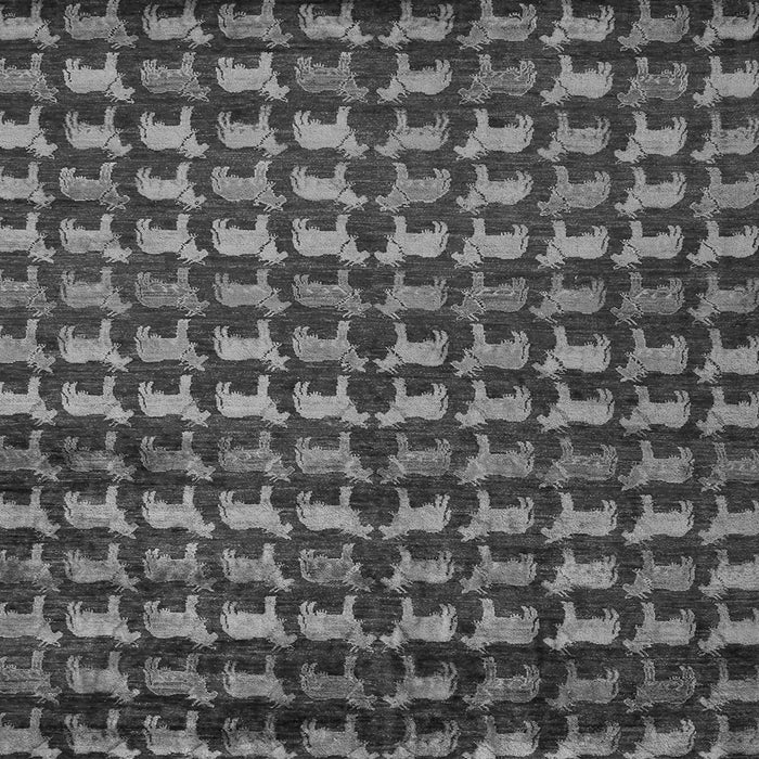 Square Machine Washable Abstract Gray Modern Rug, wshabs5423gry