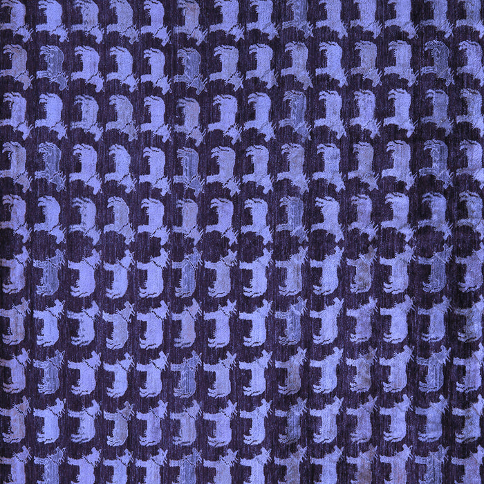 Square Machine Washable Abstract Blue Modern Rug, wshabs5423blu