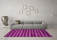 Machine Washable Abstract Purple Modern Rug, wshabs5423pur