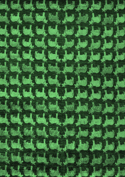 Abstract Emerald Green Modern Rug, abs5423emgrn