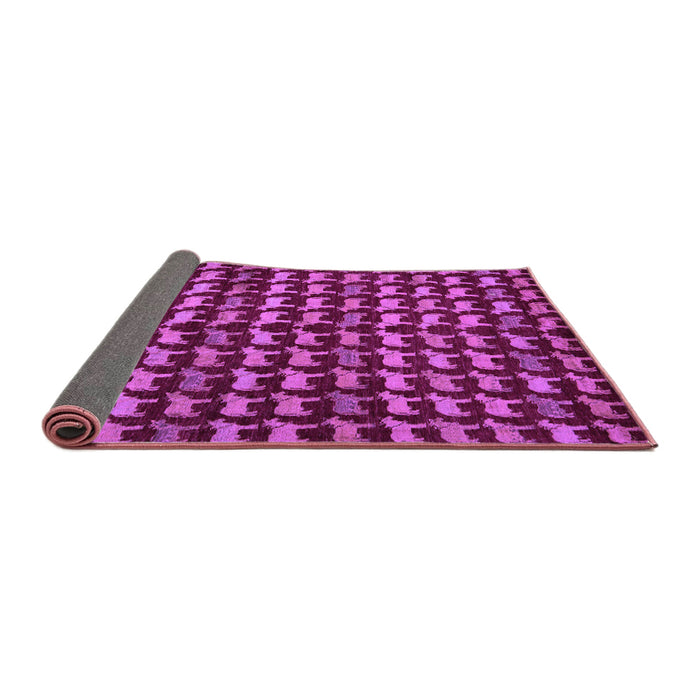 Sideview of Abstract Purple Modern Rug, abs5423pur