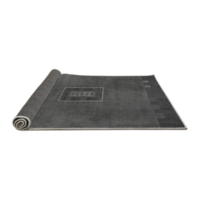 Sideview of Abstract Gray Modern Rug, abs5424gry