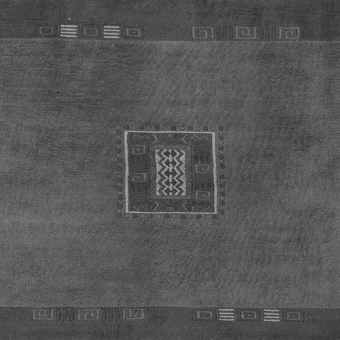 Square Abstract Gray Modern Rug, abs5424gry