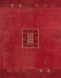 Abstract Red Modern Rug, abs5424