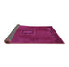 Sideview of Abstract Purple Modern Rug, abs5424pur