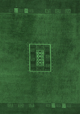 Abstract Emerald Green Modern Rug, abs5424emgrn