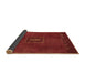 Sideview of Abstract Brown Modern Rug, abs5424brn