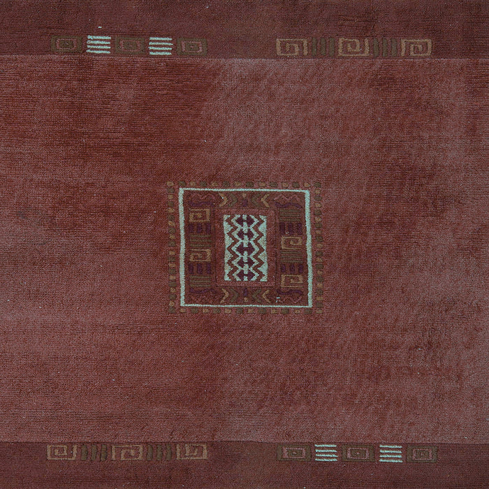 Square Abstract Light Blue Modern Rug, abs5424lblu