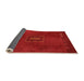 Sideview of Abstract Orange Modern Rug, abs5424org