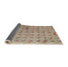 Sideview of Abstract Dark Gold Brown Modern Rug, abs5425