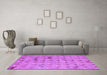 Machine Washable Abstract Purple Modern Area Rugs in a Living Room, wshabs5425pur