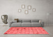 Modern Red Washable Rugs