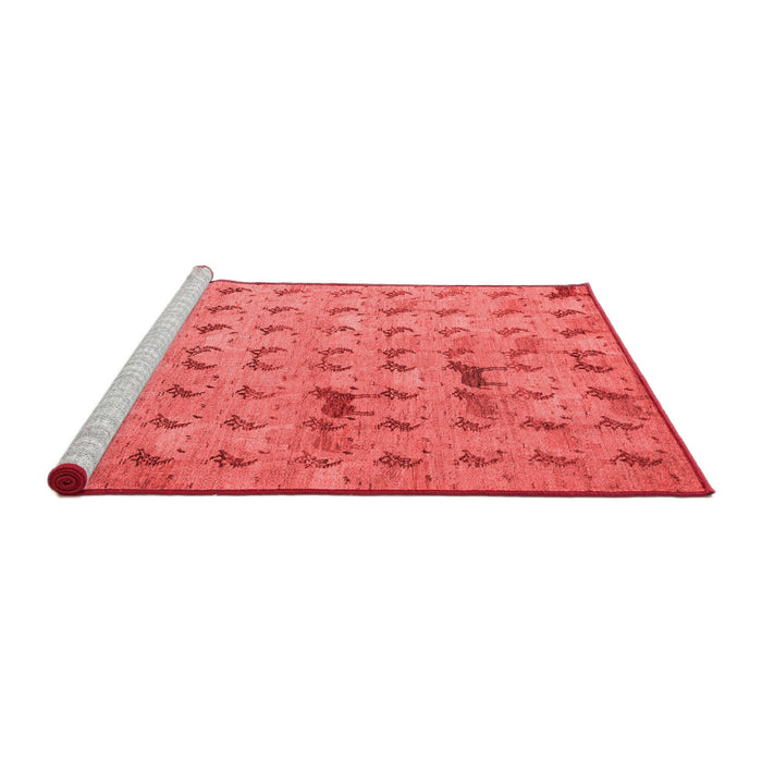 Modern Red Washable Rugs
