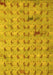 Machine Washable Abstract Yellow Modern Rug, wshabs5425yw