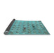 Sideview of Abstract Light Blue Modern Rug, abs5425lblu