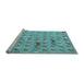 Sideview of Machine Washable Abstract Light Blue Modern Rug, wshabs5425lblu