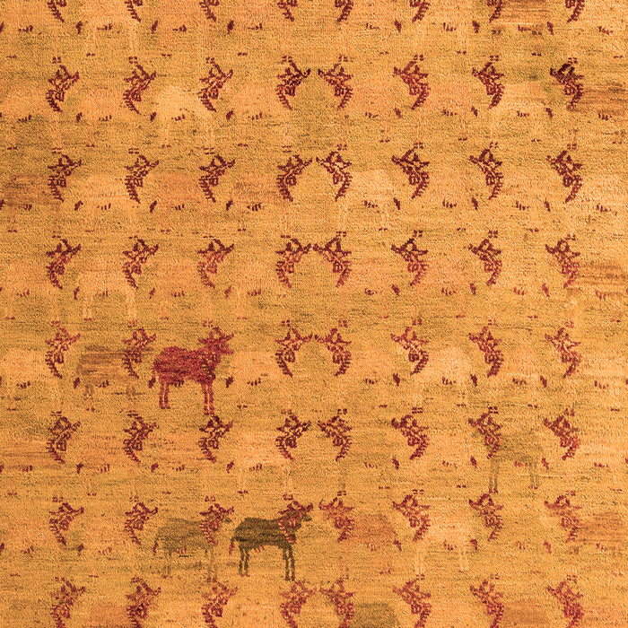 Abstract Orange Modern Rug, abs5425org