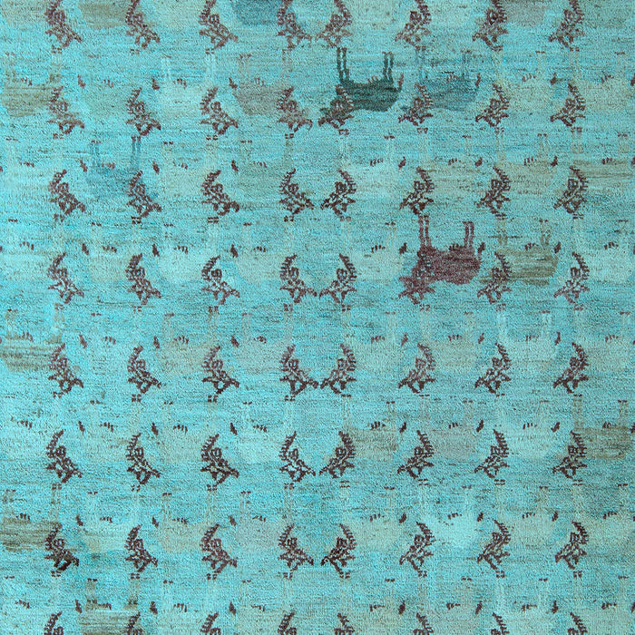 Abstract Light Blue Modern Rug, abs5425lblu