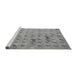 Sideview of Machine Washable Abstract Gray Modern Rug, wshabs5425gry