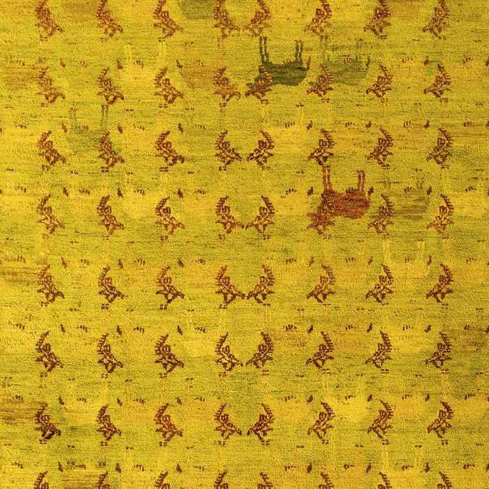 Abstract Yellow Modern Rug, abs5425yw