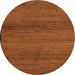 Round Abstract Orange Modern Rug, abs5426org