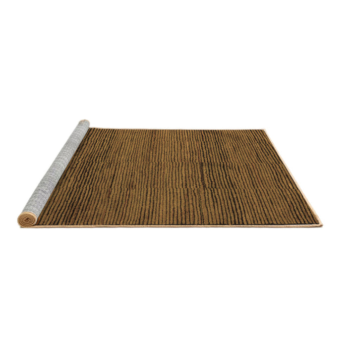 Sideview of Machine Washable Abstract Brown Modern Rug, wshabs5426brn