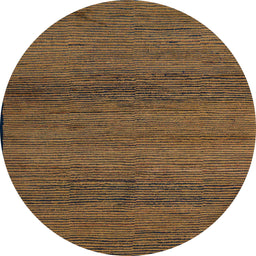 Round Abstract Reddish Brown Modern Rug, abs5426