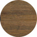 Round Abstract Reddish Brown Modern Rug, abs5426