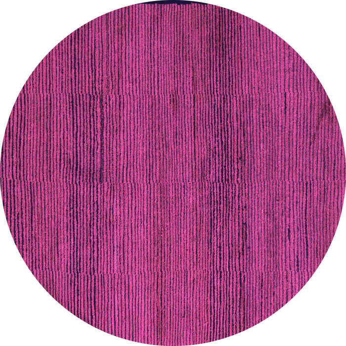 Round Abstract Pink Modern Rug, abs5426pnk