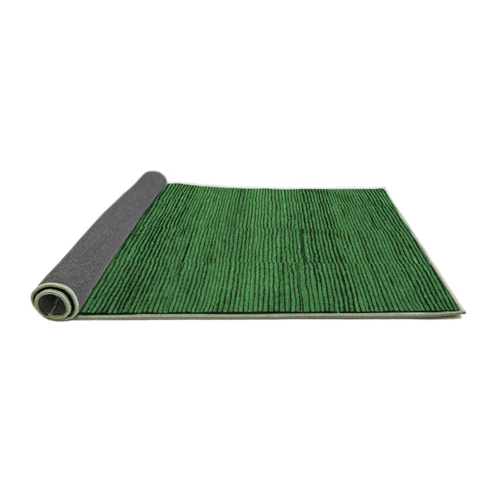 Sideview of Abstract Emerald Green Modern Rug, abs5426emgrn