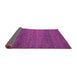 Sideview of Abstract Purple Modern Rug, abs5426pur