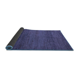 Sideview of Abstract Blue Modern Rug, abs5426blu
