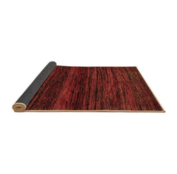 Sideview of Abstract Brown Modern Rug, abs5427brn
