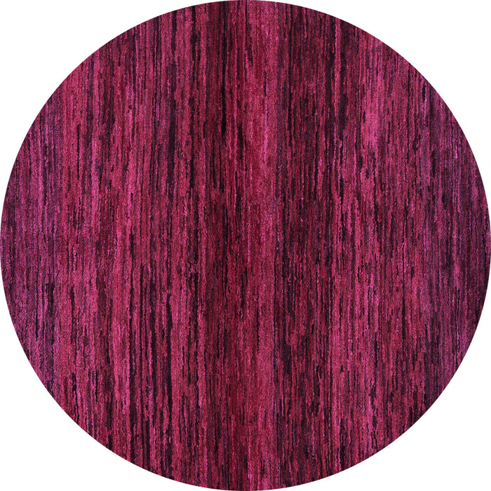 Round Machine Washable Abstract Purple Modern Area Rugs, wshabs5427pur