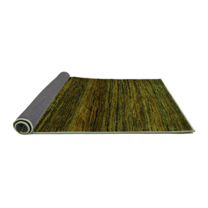 Sideview of Abstract Green Modern Rug, abs5427grn