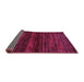 Sideview of Abstract Purple Modern Rug, abs5427pur