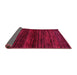 Sideview of Abstract Pink Modern Rug, abs5427pnk