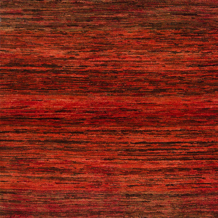 Square Abstract Red Modern Rug, abs5427