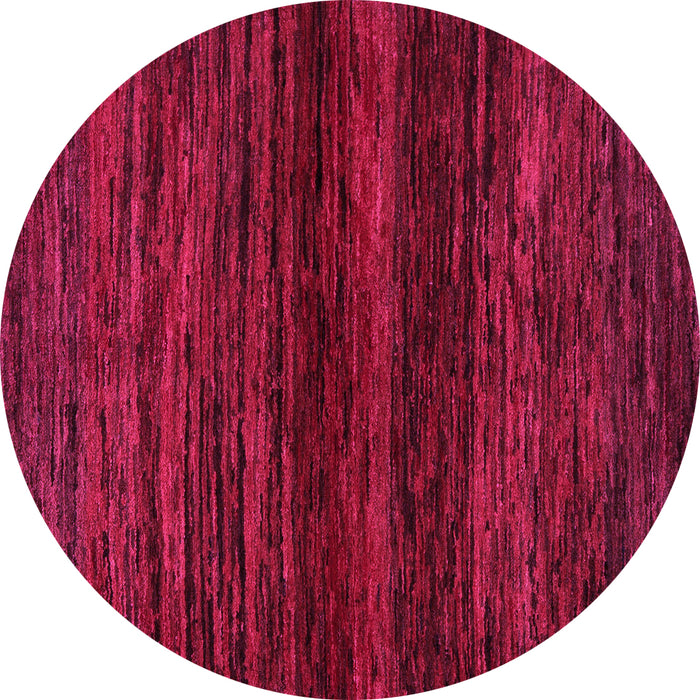 Round Abstract Pink Modern Rug, abs5427pnk
