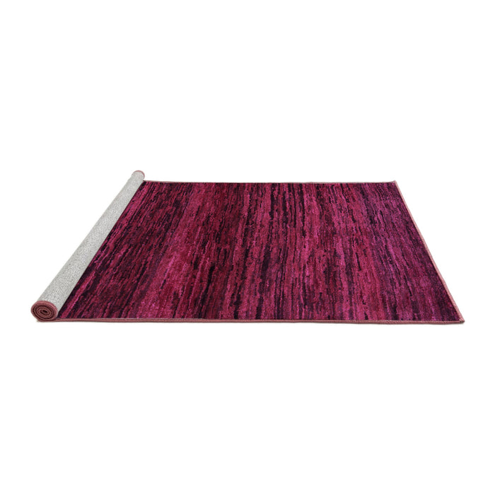 Sideview of Machine Washable Abstract Purple Modern Area Rugs, wshabs5427pur