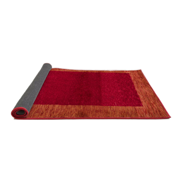 Sideview of Abstract Red Modern Rug, abs5428