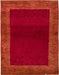 Abstract Red Modern Rug, abs5428