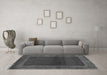 Machine Washable Abstract Gray Modern Rug in a Living Room,, wshabs5428gry