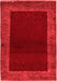 Abstract Red Modern Area Rugs